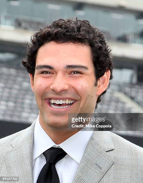 New York Jets quarterback Mark Sanchez attends the New York Giants and Jets send-off ceremony for the 2014 Super Bowl Bid at New Meadowlands Stadium...