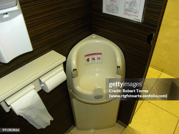 tokyo japan department store toilet with child seat - www photo com stock pictures, royalty-free photos & images