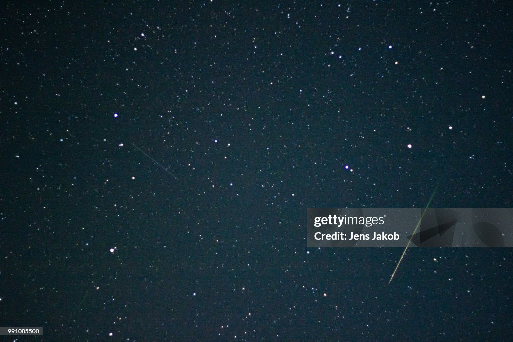 Falling Star Infront Falling Star High-Res Stock Photo - Getty Images
