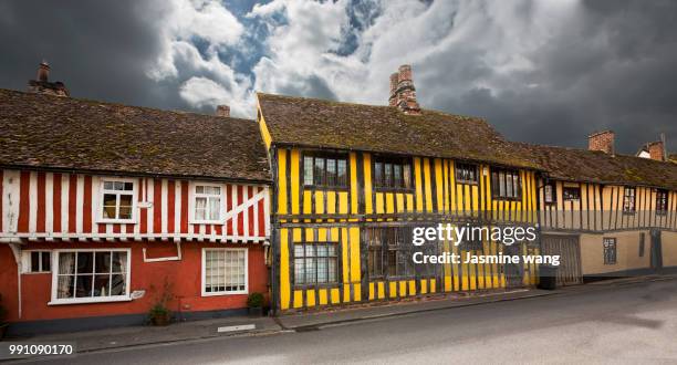 lavenham street - lavenham fotografías e imágenes de stock