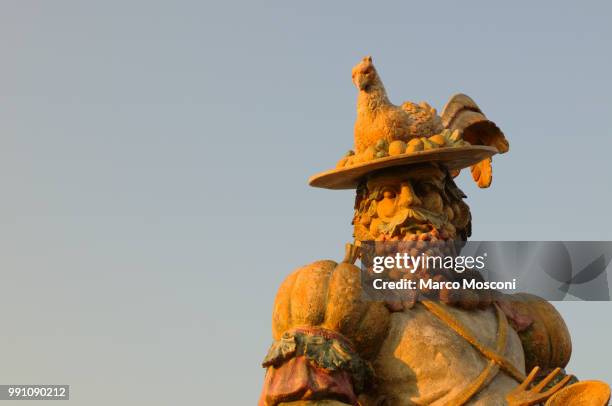 human-food sculpture @expomilano2015 - food at expo 2015 stock pictures, royalty-free photos & images