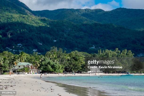 beau vallon beach 11 - beau stock pictures, royalty-free photos & images