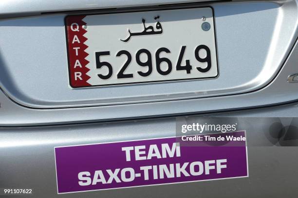 Tour Of Qatar 2013, Stage 1 Illustration Illustratie, Car Voiture Auto, Team Saxo Tinkoff Bank / Katara Cultural Village - Dukhan Beach / Ronde Etape...