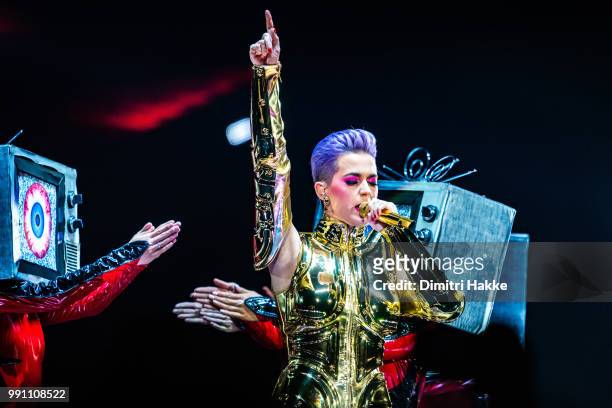 Katy Perry performs on stage as part of Witness: The Tour, at Ziggo Dome, on May 26 in Amsterdam, Netherlands.