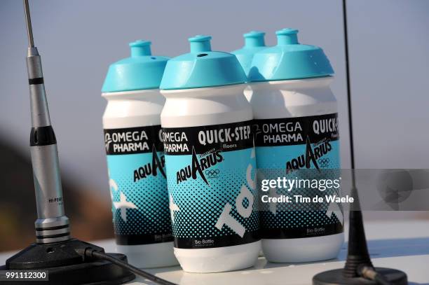 4Th Tour Of Oman 2013, Stage 3 Bottle Bidons Drinkbus Tacx, Aquarius, Team Omega Pharma Quick-Step Opqs, Nakhal Fort - Wadi Dayqah Dam / Ronde Etape...