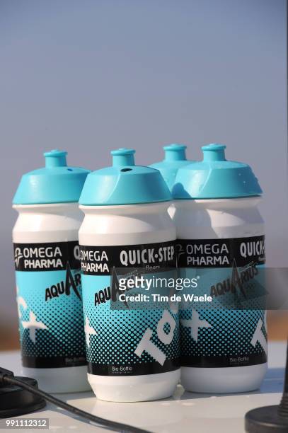 4Th Tour Of Oman 2013, Stage 3 Bottle Bidons Drinkbus Tacx, Aquarius, Team Omega Pharma Quick-Step Opqs, Nakhal Fort - Wadi Dayqah Dam / Ronde Etape...