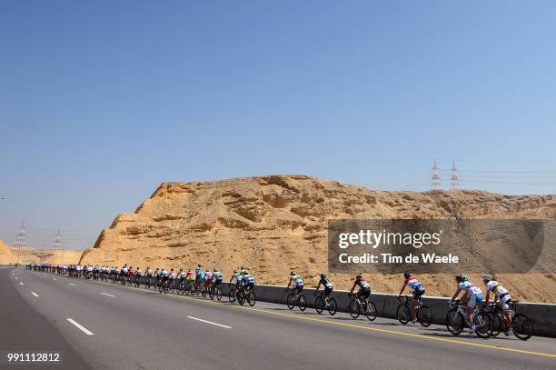 4Th Tour Of Oman 2013, Stage 3 Illustration Illustratie, Peleton Peloton, Landscape Paysage Landschap, Gilbert Philippe / Highway Autoroute...