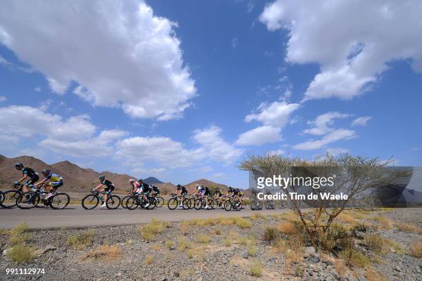 4Th Tour Of Oman 2013, Stage 4 Illustration Illustratie, Peleton Peloton, Landscape Paysage Landschap, Mountains Montagnes Bergen, Sky Ciel Hemel,...