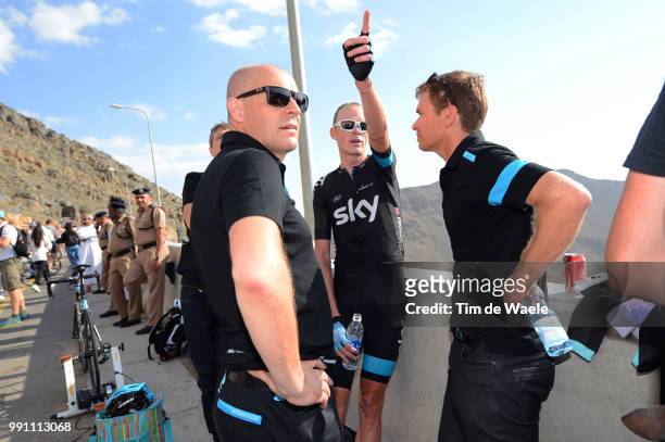 4Th Tour Of Oman 2013, Stage 4 Arrival, Dave Brailsford Manager Team Sky / Froome Christopher / Al Saltiyah In Samail - Jabal Al Akhdhar - Green...