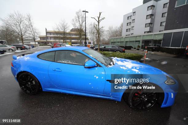 66Th Kuurne - Brussel - Kuurne 2013 Mark Cavendish Jaguar Xkrs Car Voiture Auto, Race Was Cancelled Due To Snow - Bad Weather Conditions, Kuurne -...
