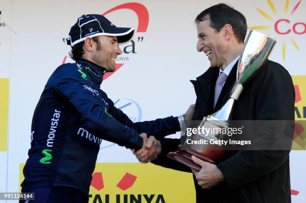 93Th Vuelta Catalunya 2013/ Stage 3Podium/ Alejandro Valverde Belmonte Celebration Joie Vreugde/Vidreres - Vallter 2000-Setcases Tour Of Catalunya/...