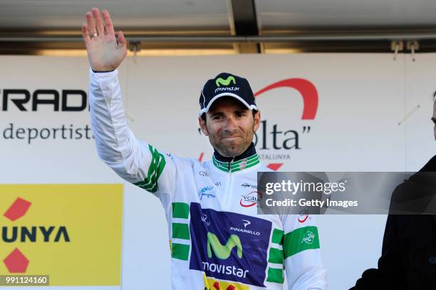 93Th Vuelta Catalunya 2013/ Stage 3Podium/ Alejandro Valverde Belmonte Celebration Joie Vreugde/ White Leader Jersey/Vidreres - Vallter 2000-Setcases...