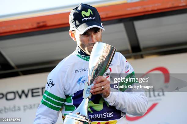 93Th Vuelta Catalunya 2013/ Stage 3Podium/ Alejandro Valverde Belmonte Celebration Joie Vreugde/ White Leader Jersey/Vidreres - Vallter 2000-Setcases...