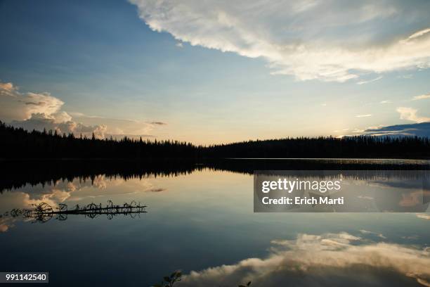moberly lake sunset - moberly stock pictures, royalty-free photos & images