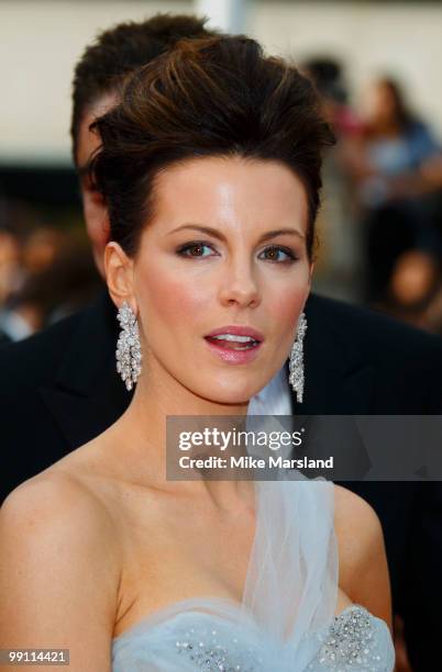 Kate Beckinsale attends the Opening Night Premiere of 'Robin Hood' at the Palais des Festivals during the 63rd Annual International Cannes Film...