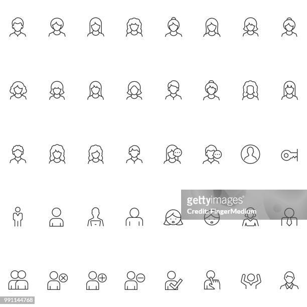 benutzer symbole - avatar icon stock-grafiken, -clipart, -cartoons und -symbole