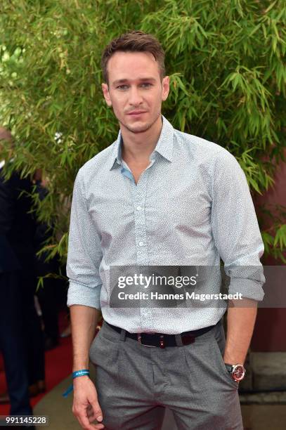 And Vladimir Burlakov during the Bavaria Film reception during the Munich Film Festival 2018 at Kuenstlerhaus am Lenbachplatz on July 3, 2017 in...