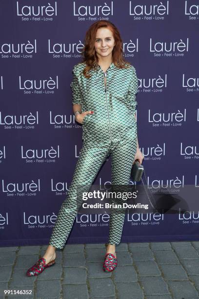 Julia Prudko of Harper's Bazaar Russia attends the Laurel Collection Presentation during the Berlin Fashion Week Spring/Summer 2019 at Kunstlager...