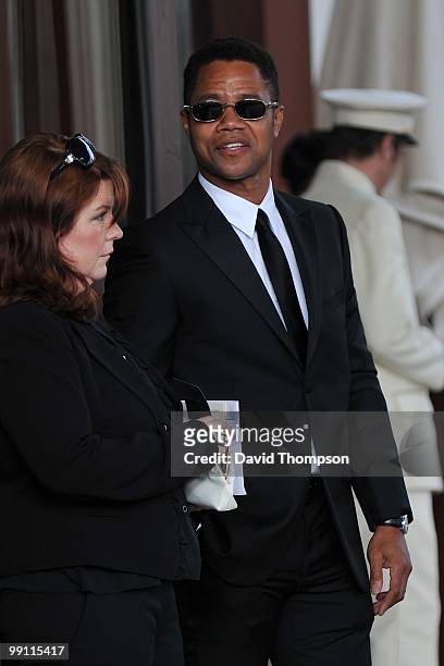 Cuba Gooding jr Seen leaving his hotel this evening on May 12, 2010 in Cannes, France.