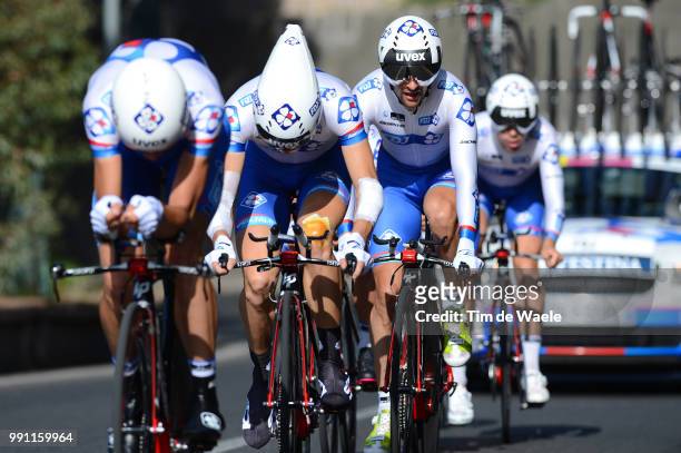 96Th Tour Of Italy 2013, Stage 2 Sandy Casar / Team Fdj / Ischia - Forio / Giro Tour Italie Ronde Van Italie, Team Time Trial Contre La Montre Equipe...