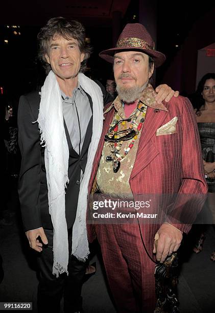 Exclusive* Mick Jagger and Dr John attend the screening of "Stones in Exile" at The Museum of Modern Art on May 11, 2010 in New York City. The...