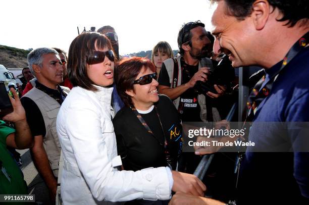 Tour Of Spain, Stage 20Arrival, Contador Alberto + Macarena Wife Femme Vrouw + Paki Mother M?Re Moeder Mama /La Granja De San Ildefonso - Alto...