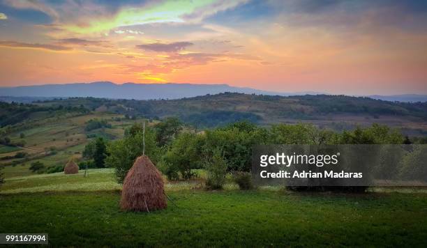 landscape in barsana maramures - maramureș stock pictures, royalty-free photos & images