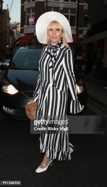 Paloma Faith seen attending HENI Gallery x adidas: #prouder - private view on July 3, 2018 in London, England.