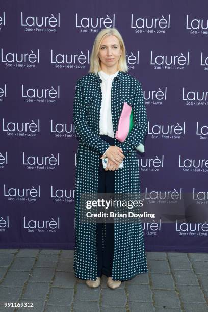 Editor in Chief of Marie Claire Russia Anna Burashova attends the Laurel Collection Presentation during the Berlin Fashion Week Spring/Summer 2019 at...