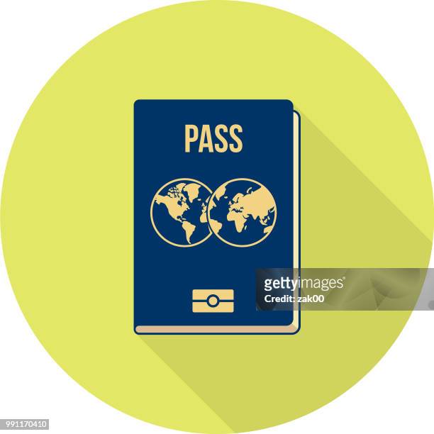 vector international passport cover template - passport page stock illustrations