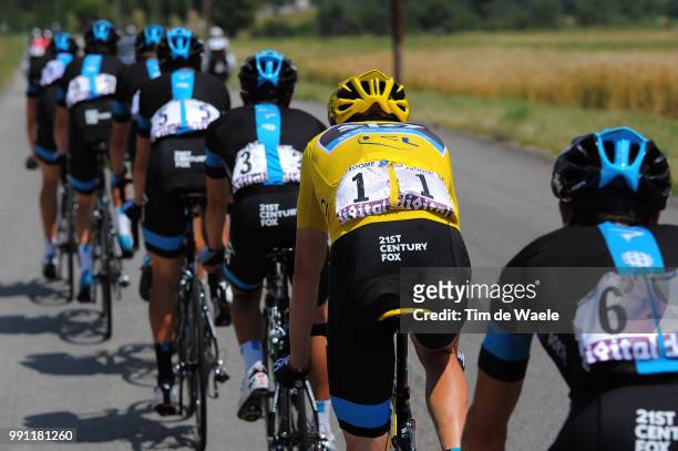 100Th Tour De France 2013, Stage 16 Christopher Froome Yellow Jersey, Team Sky Illustration Illustratie, Vaison-La-Romaine - Gap / Ronde Van...