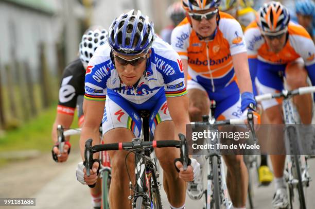 Omloop Het Nieuwsblad 2009 Tom Boonen , Nicke Nuyens , Juan Antonio Flecha /Gent - Gent , Tim De Waele