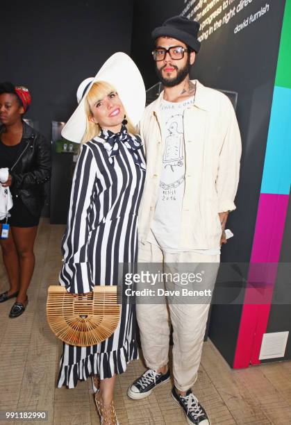Paloma Faith and Leyman Lahcine attend adidas 'Prouder': A Fat Tony Project in aid of the Albert Kennedy Trust, supporting LGBT youth, at Heni...