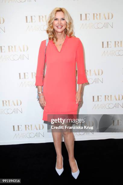 Veronica Ferres attends the Marc Cain Fashion Show Spring/Summer 2019 at WECC on July 3, 2018 in Berlin, Germany.