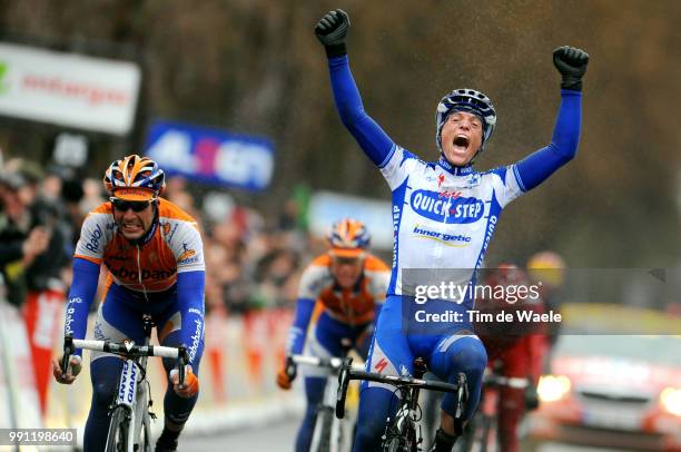 Paris-Nice, Stage 3Arrival, Sylvain Chavanel Celebration Joie Vreugde, Juan Antonio Flecha , Orval - Vichy , Etape Rit, Tim De Waele