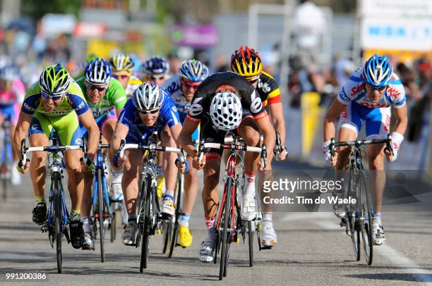 Paris-Nice, Stage 5Arrival Sprint, Heinrich Haussler , Murilo Antoniobil Fischer , Romain Feillu , Cyril Lemoine , Jurgen Roelandts , Mirco...