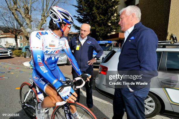 Paris-Nice, Stage 5Gert Steegmans , Patrick Lefevere Manager Team Quick-Step, Yvan Van Mol Dokter Doctor, Annonay - Vallon-Pont-D'Arc , Etape Rit,...