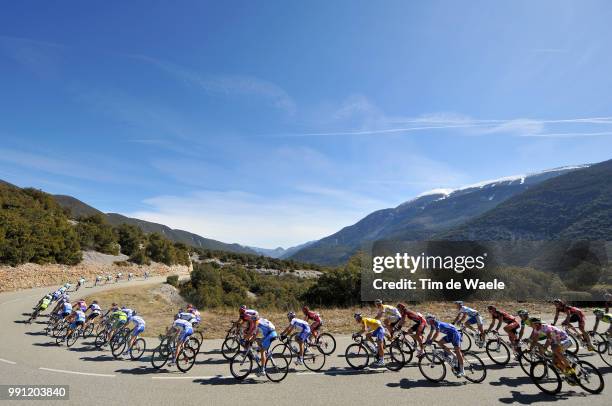 Paris-Nice, Stage 6Illustration Illustratie, Peleton Peloton, Cote De Ferrassieres, Mont Ventoux, Sylvain Chavanel Yellow Jersey, Landscape Paysage...