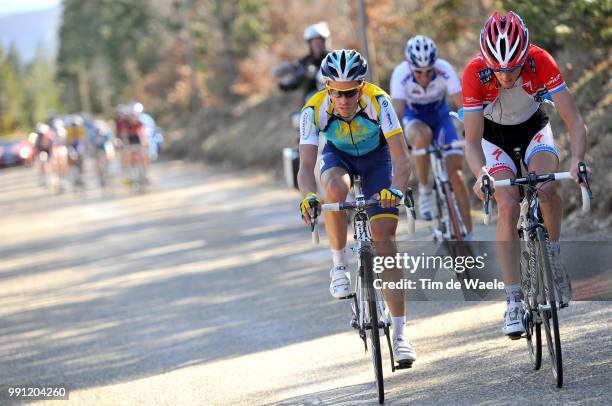 Paris-Nice, Stage 6Alberto Contador , Frank Schleck , Saint-Paul-Trois-Chateaux - La Montagne De Lure , Etape Rit, Tim De Waele