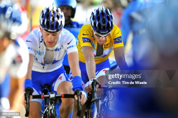 Paris-Nice, Stage 6Arrival, Sylvain Chavanel Yellow Jersey, Kevin Seeldraeyers White Yougster Jersey, Deception Teleurstelling...