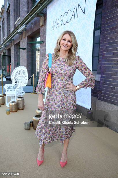 Frauke Ludowig during the Marc Cain Fashion Show Spring/Summer 2019 at WEEC, Westhafen, on July 3, 2018 in Berlin, Germany.