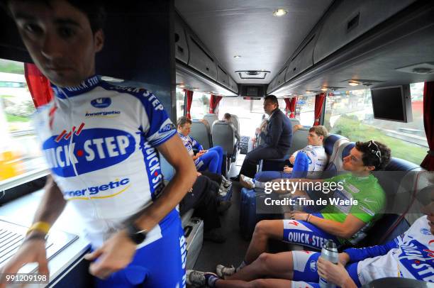 Paris-Nice, Stage 8Sylvain Chavanel Green Sprint Jersey, Kevin Seeldraeyers White Youngster Jersey, Carlos Barredo , Wilfried Peeters Sportsdirector,...