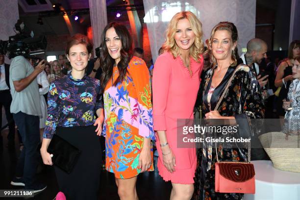 Liv Lisa Fries, Bettina Zimmermann, Veronica Ferres and Marie Baeumer during the Marc Cain Fashion Show Spring/Summer 2019 at WEEC, Westhafen, on...