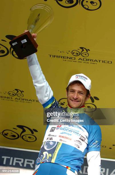 Tirreno-Adriatico, Stage 7Podium, Michele Scarponi Celebration Joie Vreugde /San Benedetto Del Tronto - San Benedetto Del Tronto , Etape Rit, Tim De...