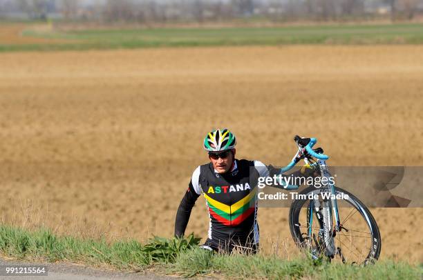 Milan - Sanremo Thomas Vaitkus , Crash Chute Val, Milaan - San Remo , Tim De Waele