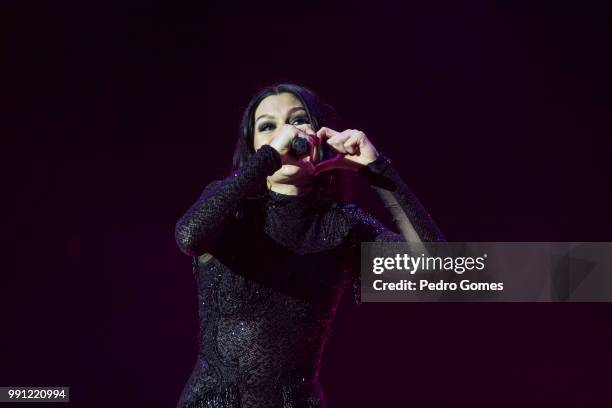 Jessie J performs on the Mundo stage on day 4 of Rock in Rio Lisbon on June 30, 2018 in Lisbon, Portugal.