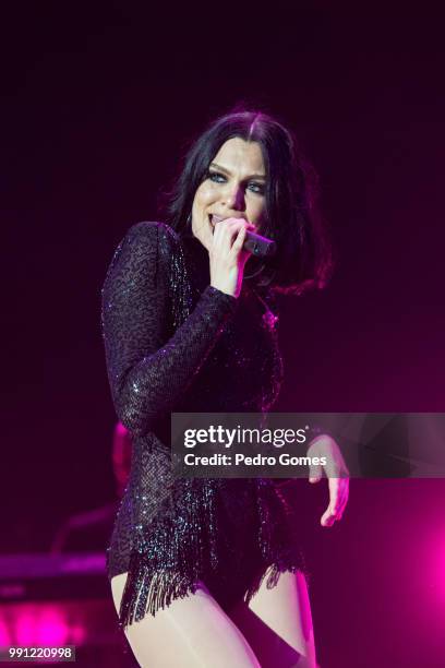 Jessie J performs on the Mundo stage on day 4 of Rock in Rio Lisbon on June 30, 2018 in Lisbon, Portugal.