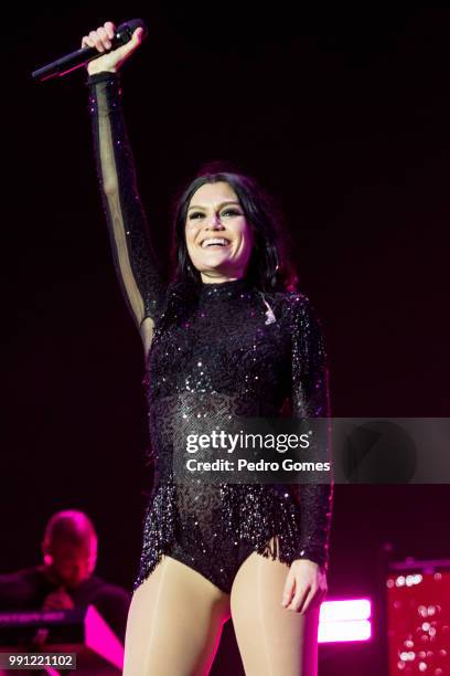 Jessie J performs on the Mundo stage on day 4 of Rock in Rio Lisbon on June 30, 2018 in Lisbon, Portugal.