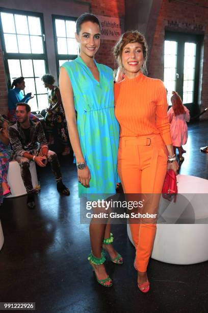 Model Talia Graf, niece of Steffi Graf and Annemarie Carpendale during the Marc Cain Fashion Show Spring/Summer 2019 at WEEC, Westhafen, on July 3,...