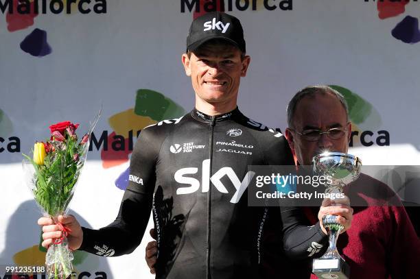 22Th Tour Of Mallorca 2014, Stage 4Podium/ Vasil Kiryienka Celebration Joie Vreugde, Muro-Port D'Alcudia / Trofeo Mallorca/ Etape Rit/ Majorca/ Tim...